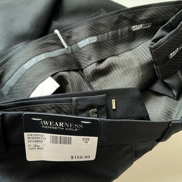 AWARENESS KENNETH COLE 100% WOOL BIG & TALL MEN'S DRESS PANTS 48 - Picture 7 of 14